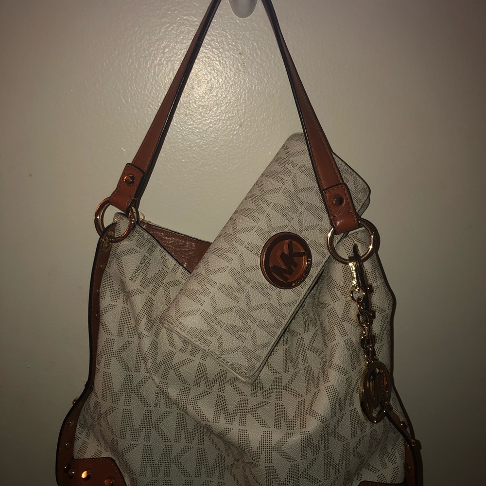 Michael Kors hobo bag, wallet and wristlet